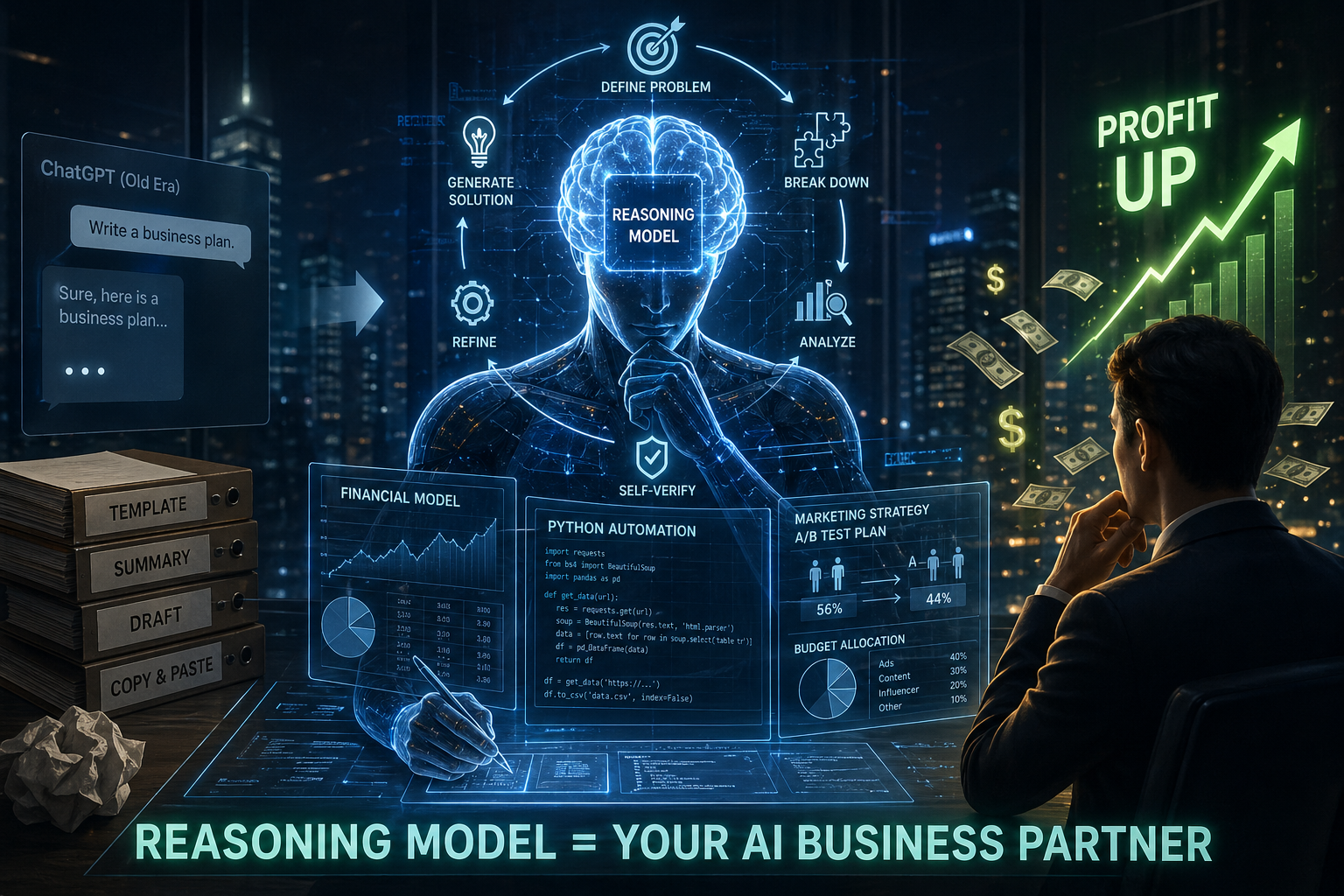 챗GPT는 이미 구시대 유물이다? 2026년 비즈니스 판도를 뒤집을 ‘추론 모델(Reasoning Model)’이 혼자서 돈을 버는 미친 원리!