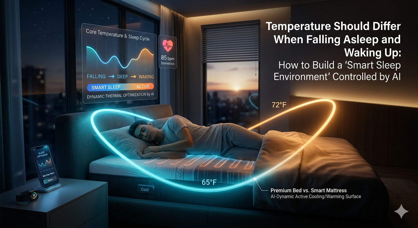 Temperature Should Differ When Falling Asleep and Waking Up: How to Build a ‘Smart Sleep Environment’ Controlled by AI