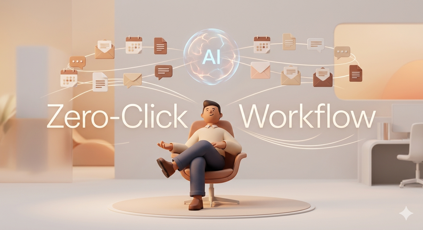 ‘제로 클릭(Zero-Click)’ 워크플로우: 이메일 분류부터 일정 등록까지 AI가 알아서 처리하는 시스템