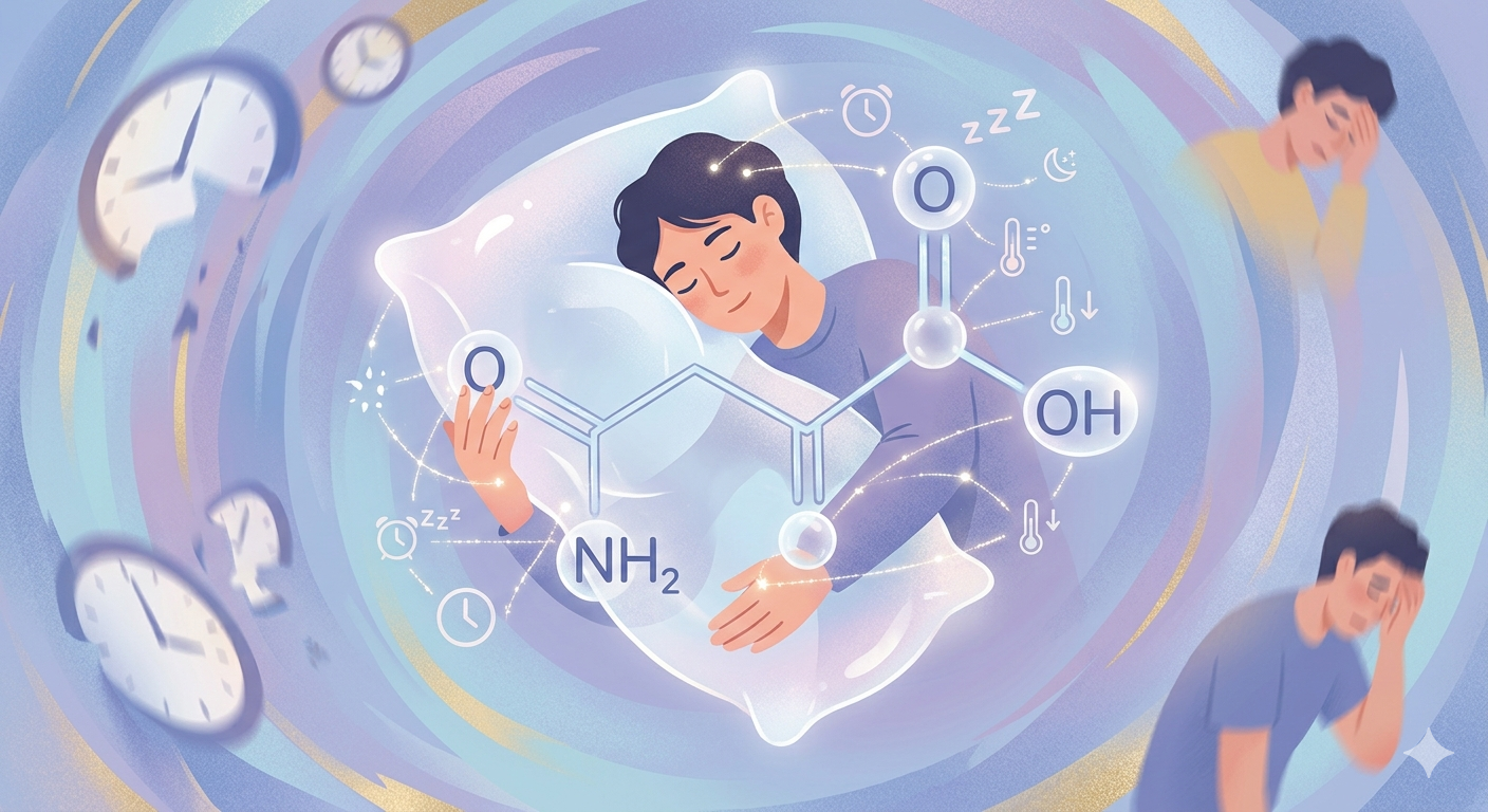 글리신(Glycine)의 재발견: 자기 전 3g이 깊은 잠의 질을 결정한다