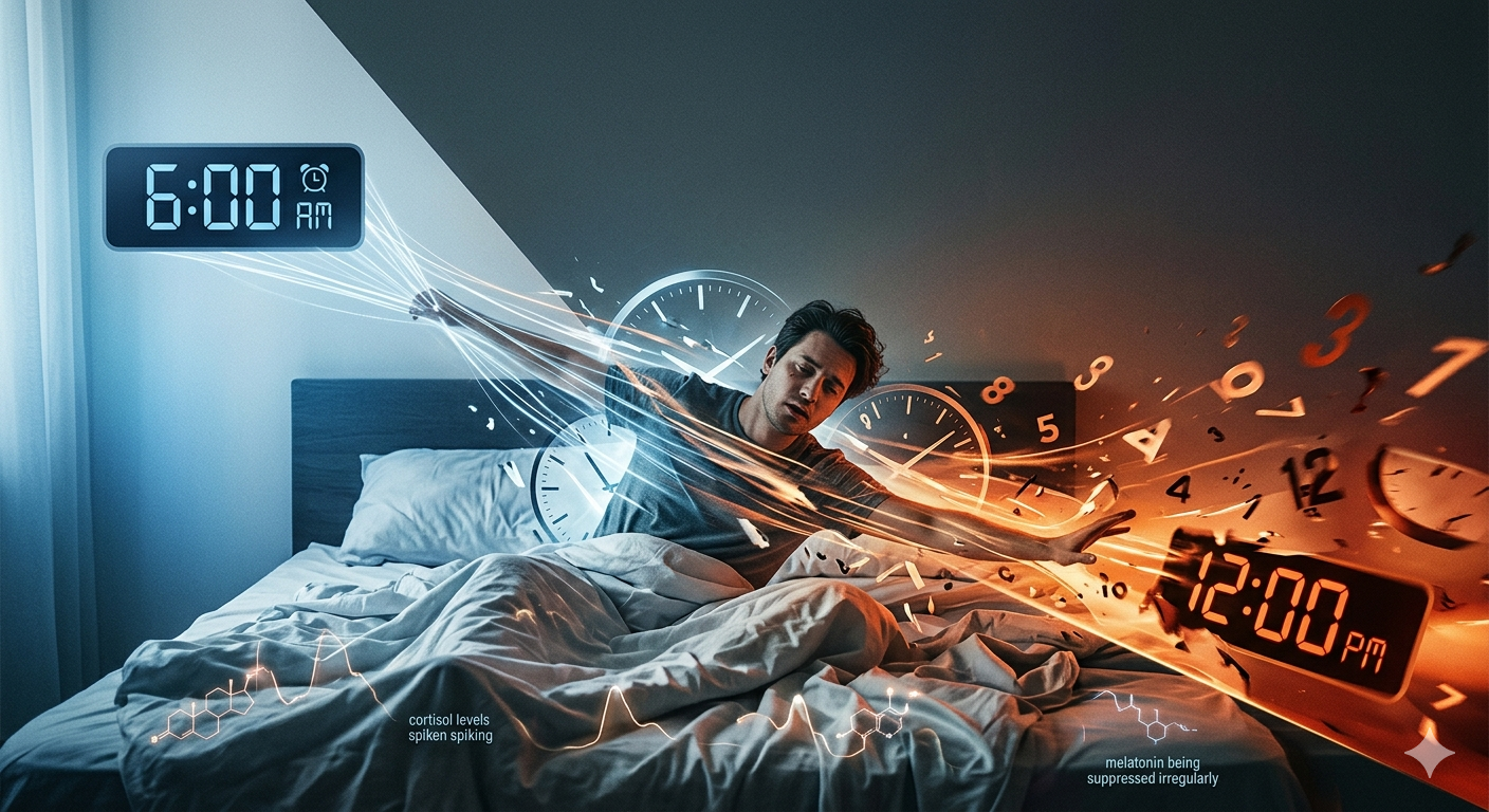 Sleeping In This Weekend? The 48-Hour Biological Trap Destroying Your Monday Productivity