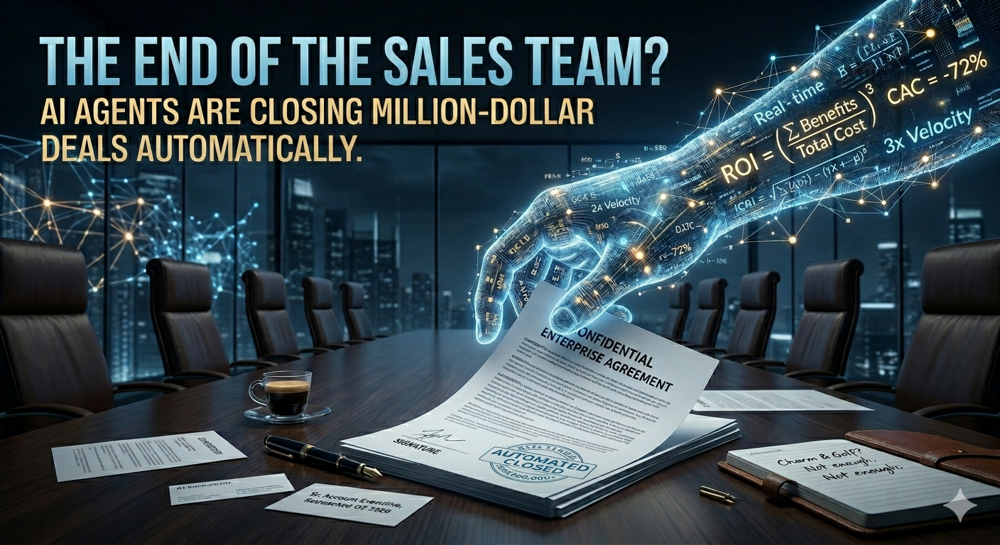The End of the Sales Team? How AI Agents Are Closing Million-Dollar Enterprise Deals Automatically