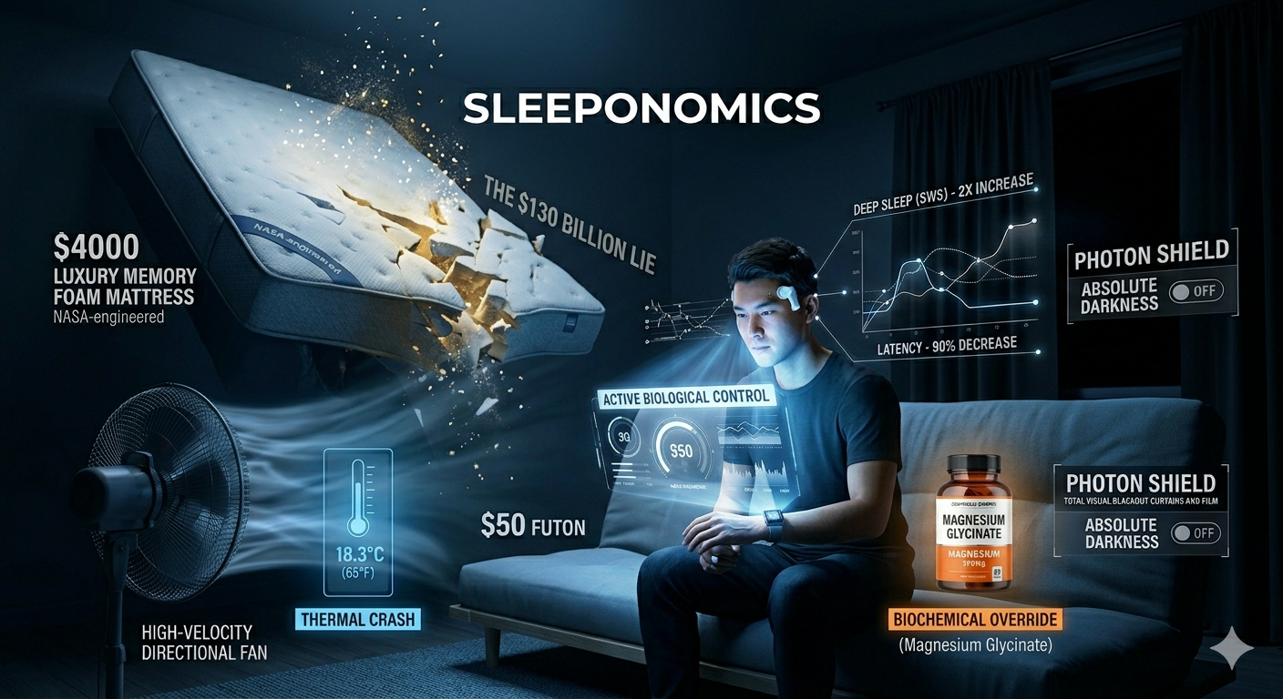 The  Billion ‘Sleeponomics’ Lie: 3 Cheap Sleep Hacks That Outperform Luxury Mattresses