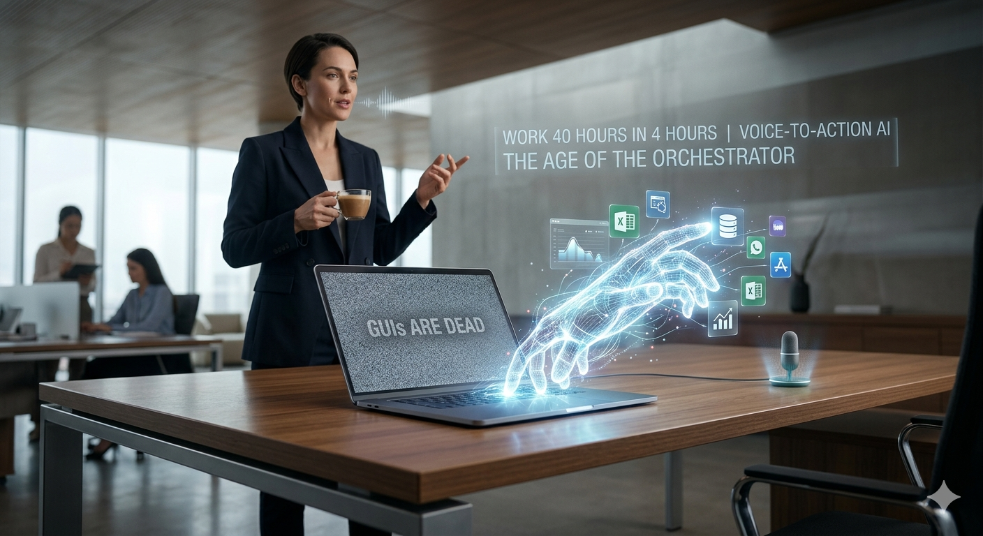 Screens Are Dead: How the New ‘Voice-to-Action’ AI Will Let You Work 40 Hours in Just 4 Hours
