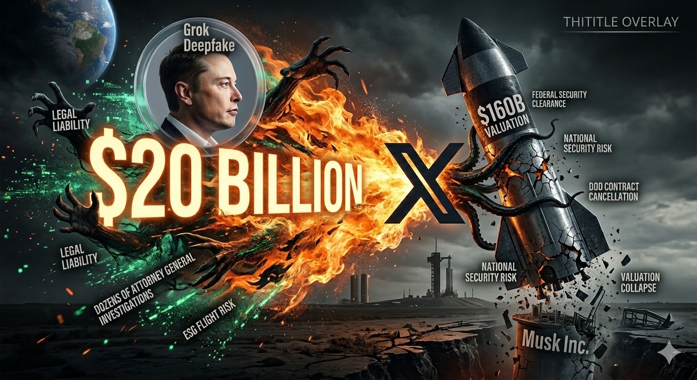 Elon Musk’s $20 Billion xAI Explosion: Will Grok’s Terrifying Deepfake Scandal Nuke SpaceX’s $160B Valuation Overnight?